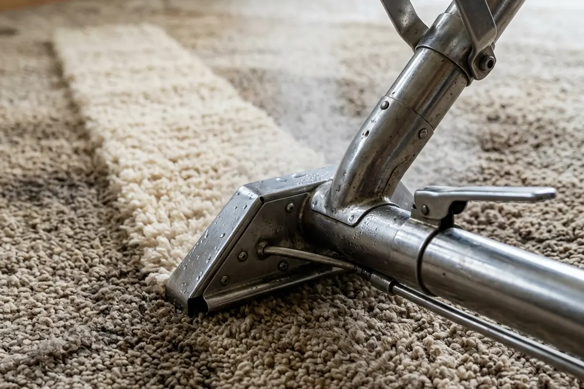 Carpet steam cleaning crew working in Brooklyn